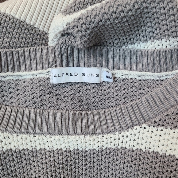 Alfred Sung Striped Sweater - Picture 6 of 10